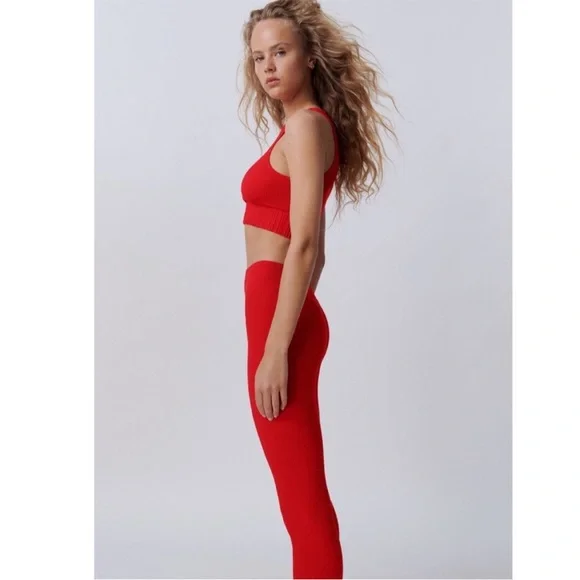 Zara Pants Jumpsuits Zara Seamless High Waisted Ribbed